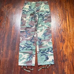 Propper Pants Mens 30x31 Green Camo Woodland Camouflaged Tactical Cargo Military